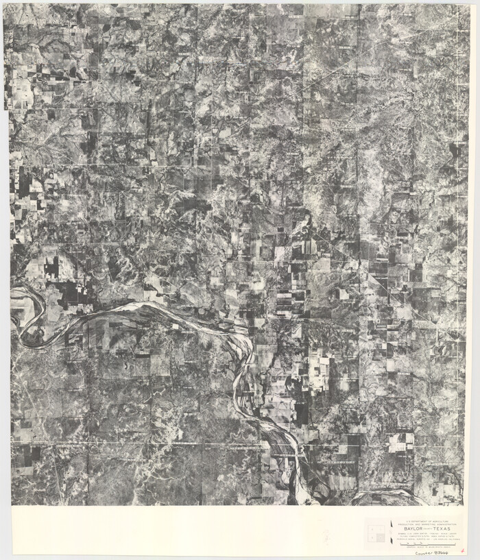 83666, Baylor County Aerial Photograph Index Sheet 4, General Map Collection