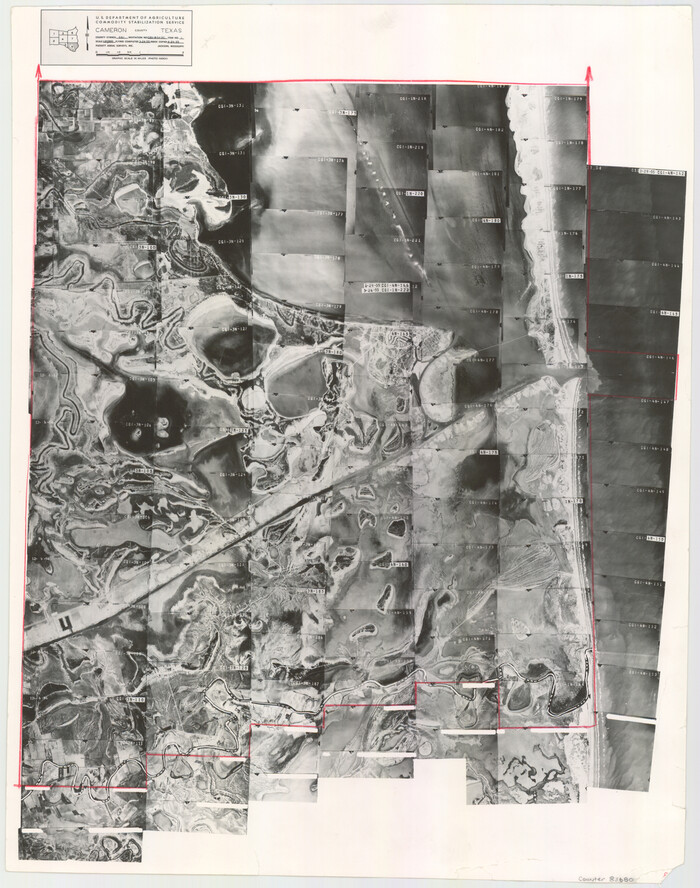 83680, Cameron County Aerial Photograph Index Sheet 8, General Map Collection