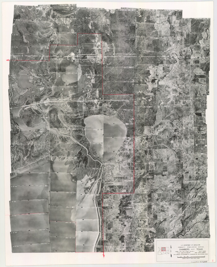 83683, Chambers County Aerial Photograph Index Sheet 2, General Map Collection