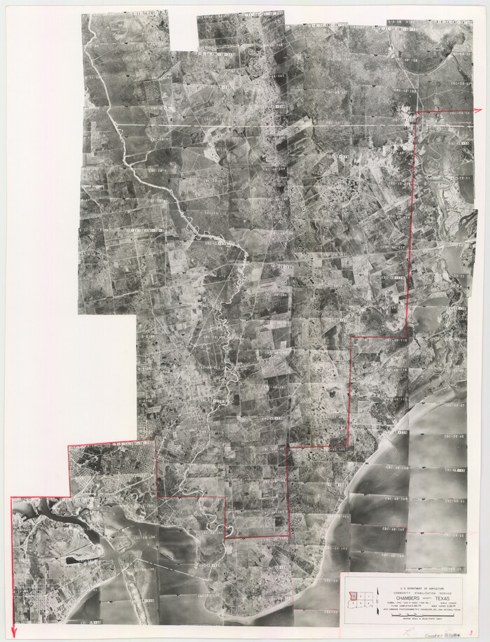 83684, Chambers County Aerial Photograph Index Sheet 3, General Map Collection