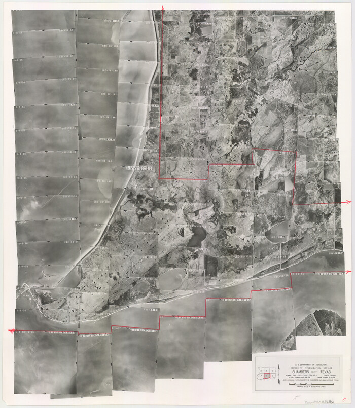 83686, Chambers County Aerial Photograph Index Sheet 5, General Map Collection