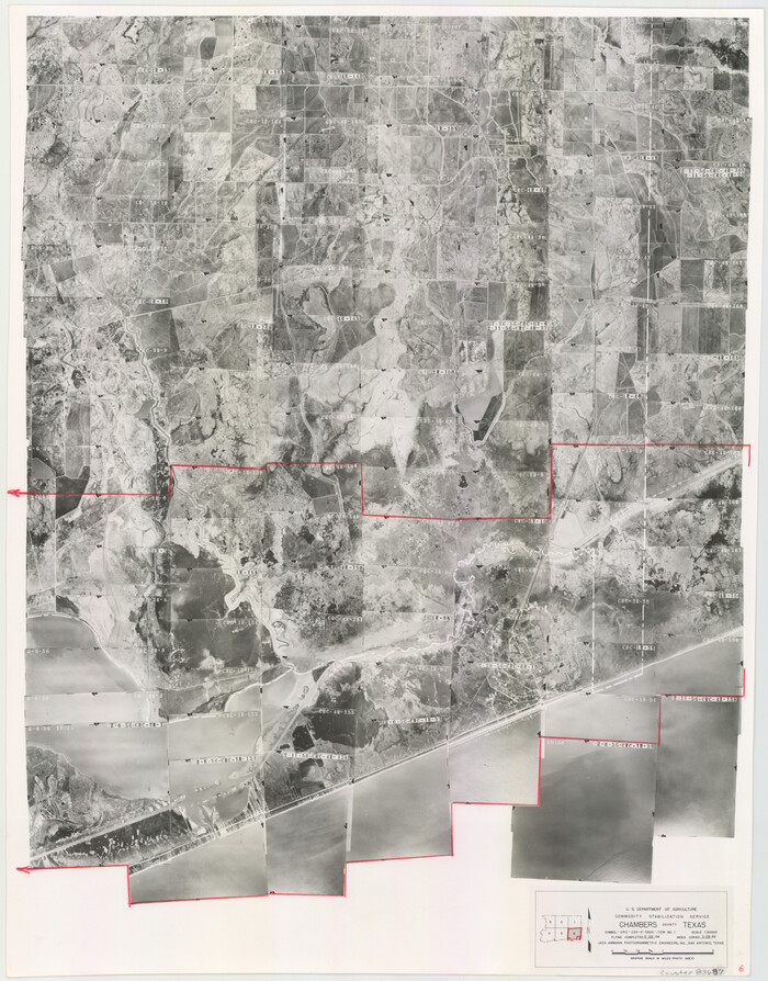 83687, Chambers County Aerial Photograph Index Sheet 6, General Map Collection