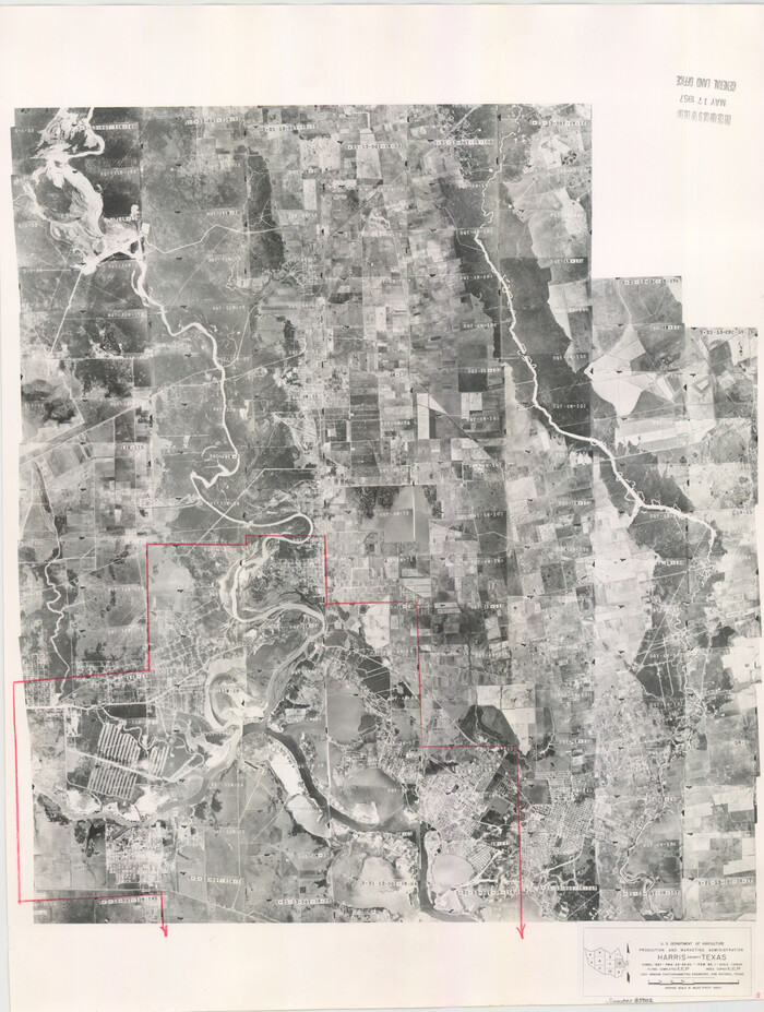 83702, Harris County Aerial Photograph Index Sheet 8, General Map Collection