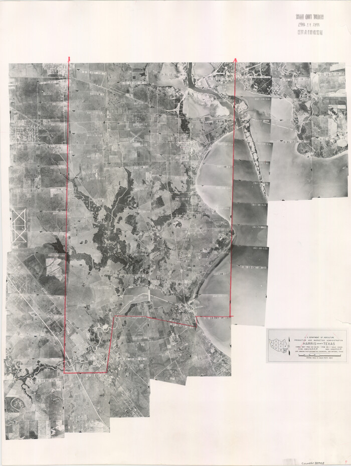 83703, Harris County Aerial Photograph Index Sheet 9, General Map Collection