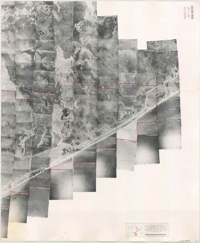 83727, Matagorda County Aerial Photograph Index Sheet 6, General Map Collection