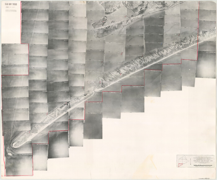 83729, Matagorda County Aerial Photograph Index Sheet 8, General Map Collection