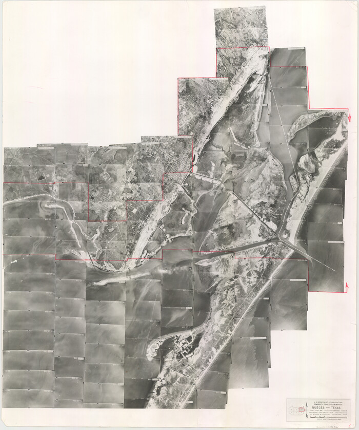 83736, Nueces County Aerial Photograph Index Sheet 1, General Map Collection