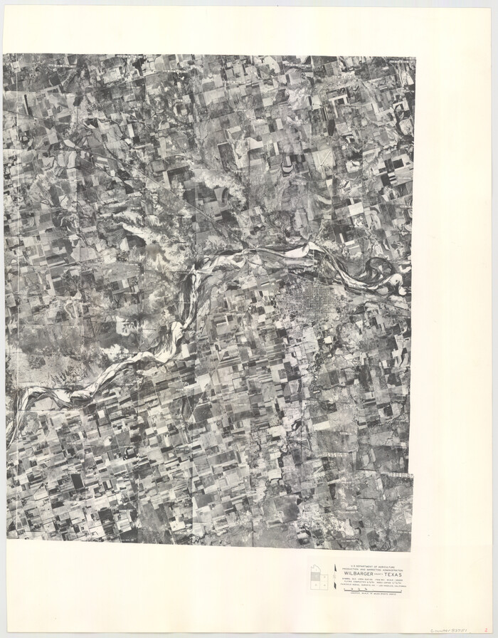 83751, Wilbarger County Aerial Photograph Index Sheet 2, General Map Collection