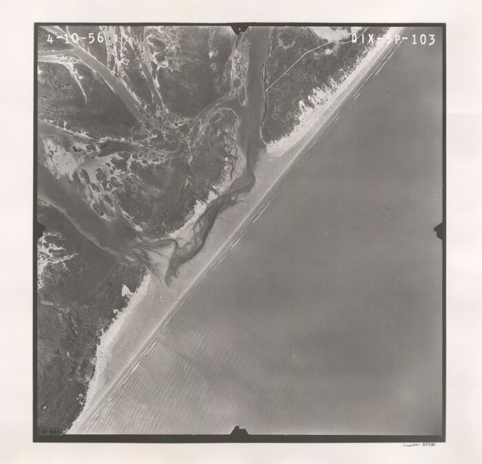 83781, Flight Mission No. DIX-5P, Frame 103, Aransas County, General Map Collection