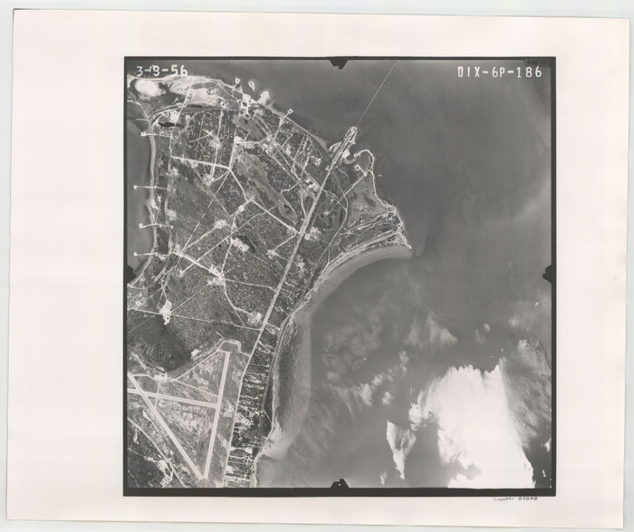 83848, Flight Mission No. DIX-6P, Frame 186, Aransas County, General Map Collection