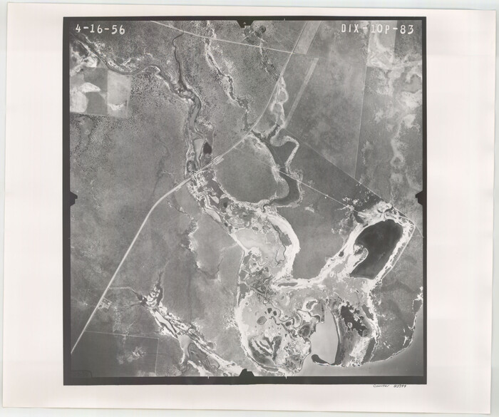83944, Flight Mission No. DIX-10P, Frame 83, Aransas County, General Map Collection