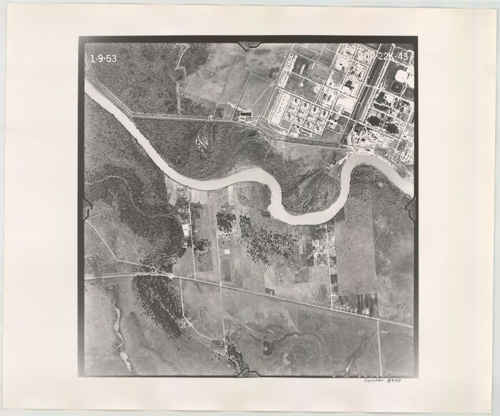 84127, Flight Mission No. BQR-22K, Frame 43, Brazoria County, General Map Collection