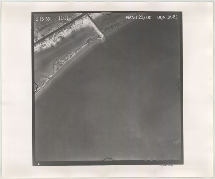 84168, Flight Mission No. DQN-1K, Frame 83, Calhoun County, General Map Collection