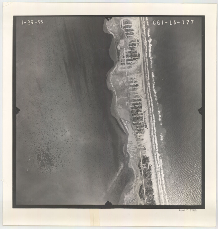 84512, Flight Mission No. CGI-1N, Frame 177, Cameron County, General Map Collection