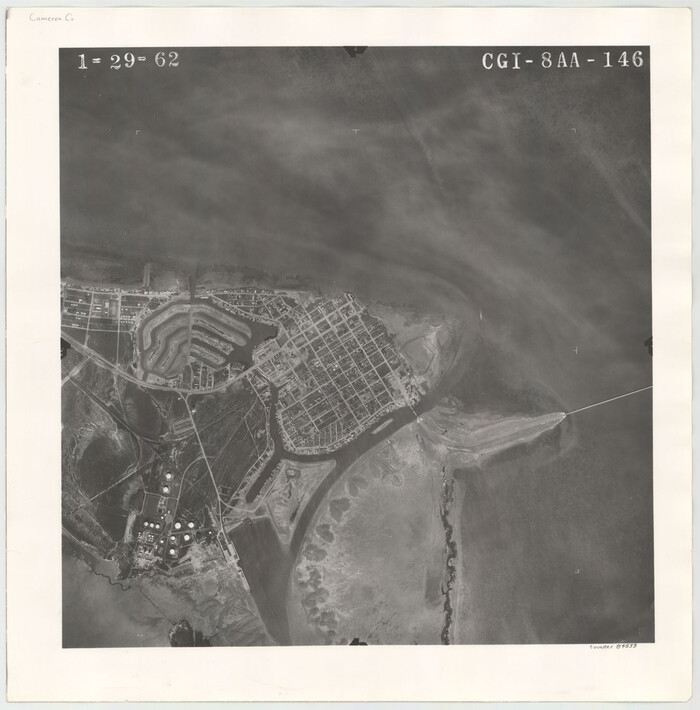 84533, Flight Mission No. CGI-8AA, Frame 146, Cameron County, General Map Collection