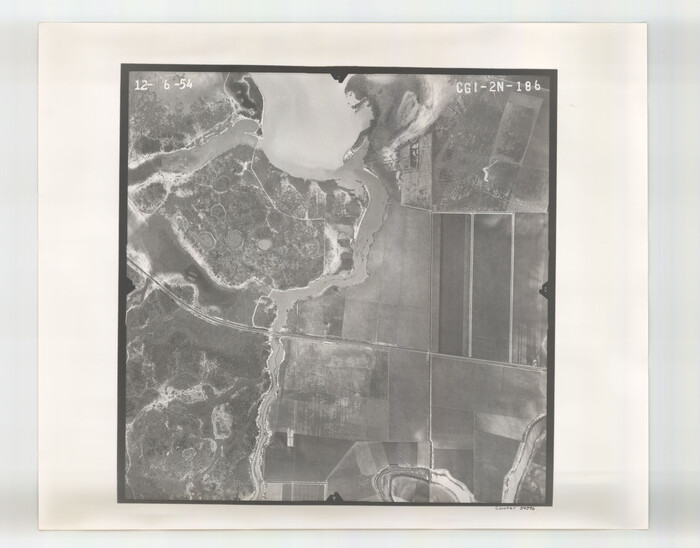 84546, Flight Mission No. CGI-2N, Frame 186, Cameron County, General Map Collection