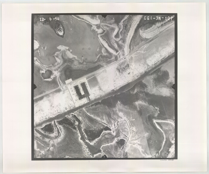 84587, Flight Mission No. CGI-3N, Frame 107, Cameron County, General Map Collection