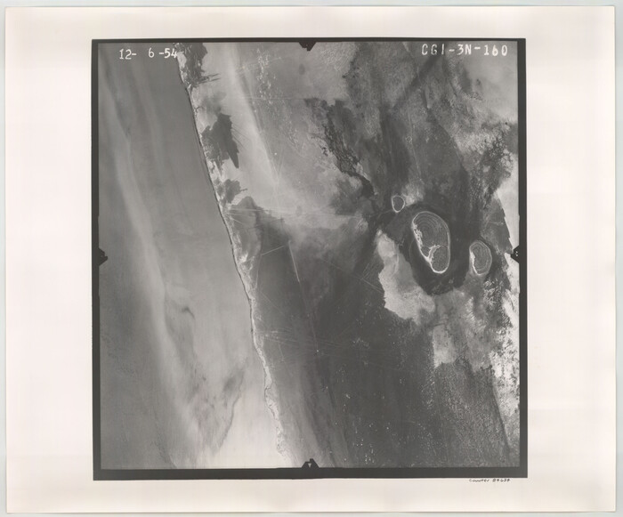84624, Flight Mission No. CGI-3N, Frame 160, Cameron County, General Map Collection