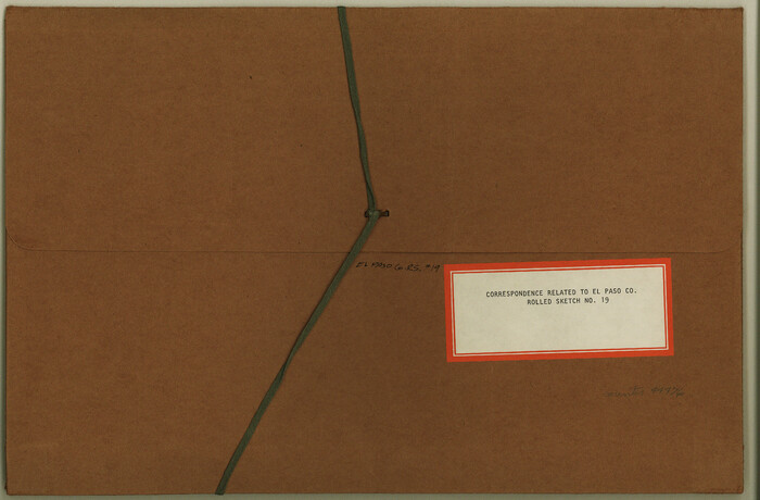 5823, El Paso County Rolled Sketch 19, General Map Collection
