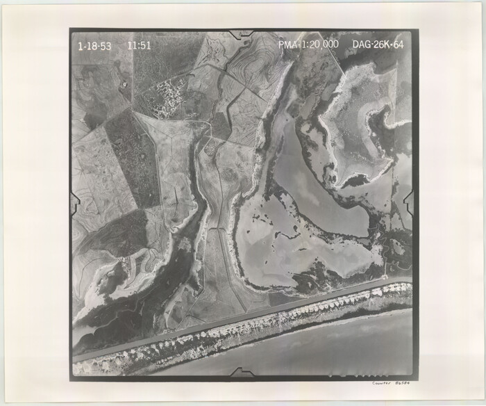 86584, Flight Mission No. DAG-26K, Frame 64, Matagorda County, General Map Collection