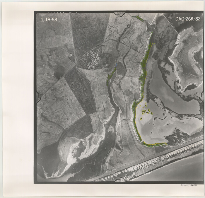 86587, Flight Mission No. DAG-26K, Frame 82, Matagorda County, General Map Collection