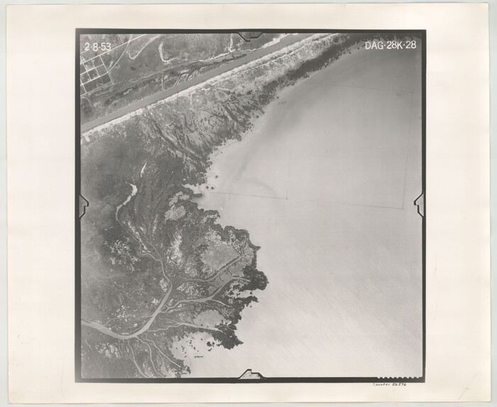 86596, Flight Mission No. DAG-28K, Frame 28, Matagorda County, General Map Collection