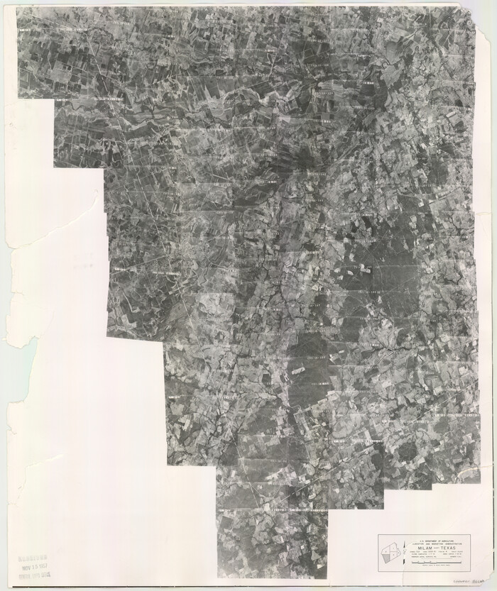 86602, Milam County Aerial Photograph Index Sheet 3, General Map Collection