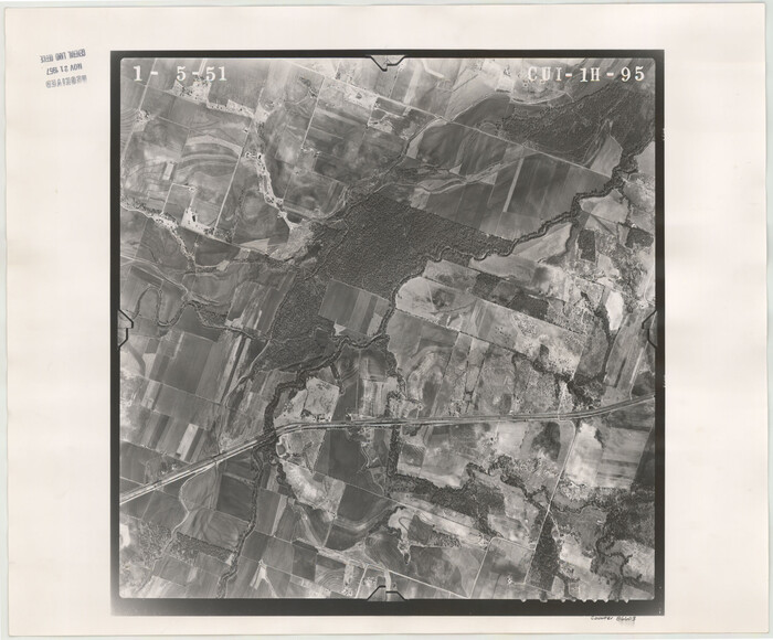 86603, Flight Mission No. CUI-1H, Frame 95, Milam County, General Map Collection