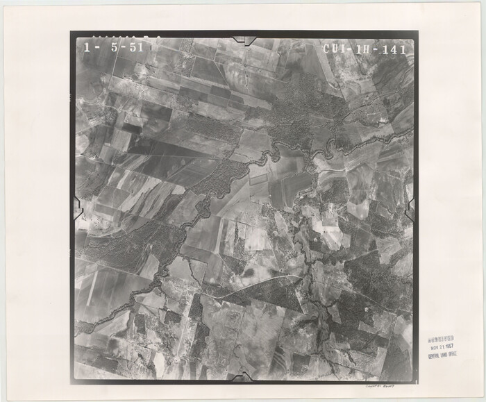 86607, Flight Mission No. CUI-1H, Frame 141, Milam County, General Map Collection