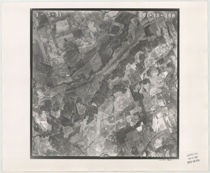 86610, Flight Mission No. CUI-1H, Frame 168, Milam County, General Map Collection