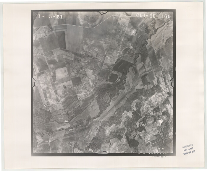 86611, Flight Mission No. CUI-1H, Frame 169, Milam County, General Map Collection