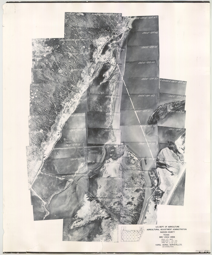 86842, Nueces County Aerial Photograph Index Sheet 21, General Map Collection