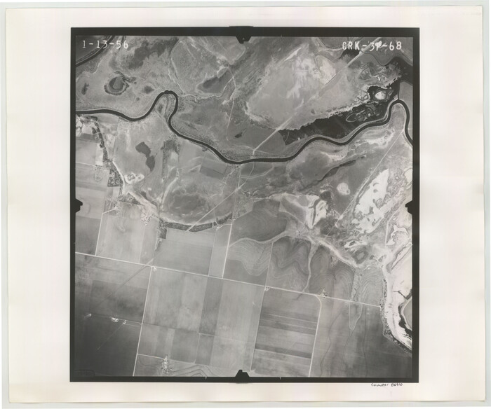 86910, Flight Mission No. CRK-3P, Frame 68, Refugio County, General Map Collection