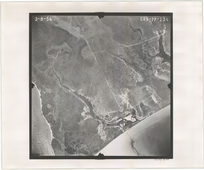 86957, Flight Mission No. CRK-7P, Frame 134, Refugio County, General Map Collection