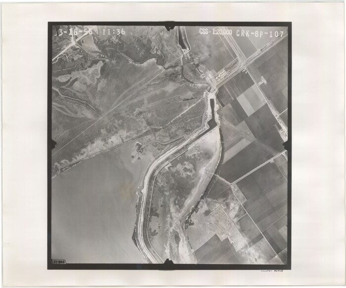 86968, Flight Mission No. CRK-8P, Frame 107, Refugio County, General Map Collection