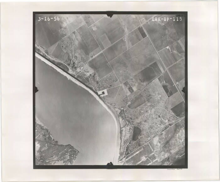 86970, Flight Mission No. CRK-8P, Frame 115, Refugio County, General Map Collection