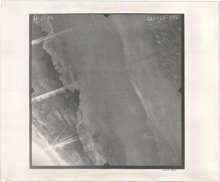 87043, Flight Mission No. CLL-1N, Frame 109, Willacy County, General Map Collection