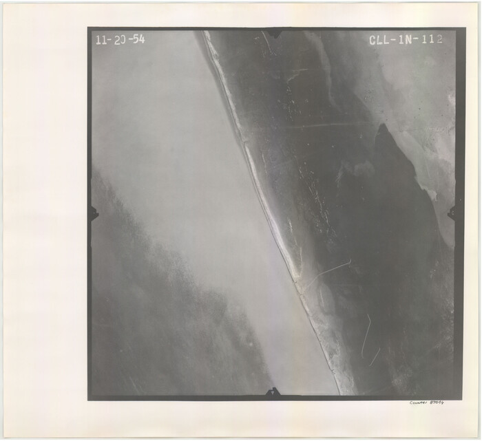 87046, Flight Mission No. CLL-1N, Frame 112, Willacy County, General Map Collection