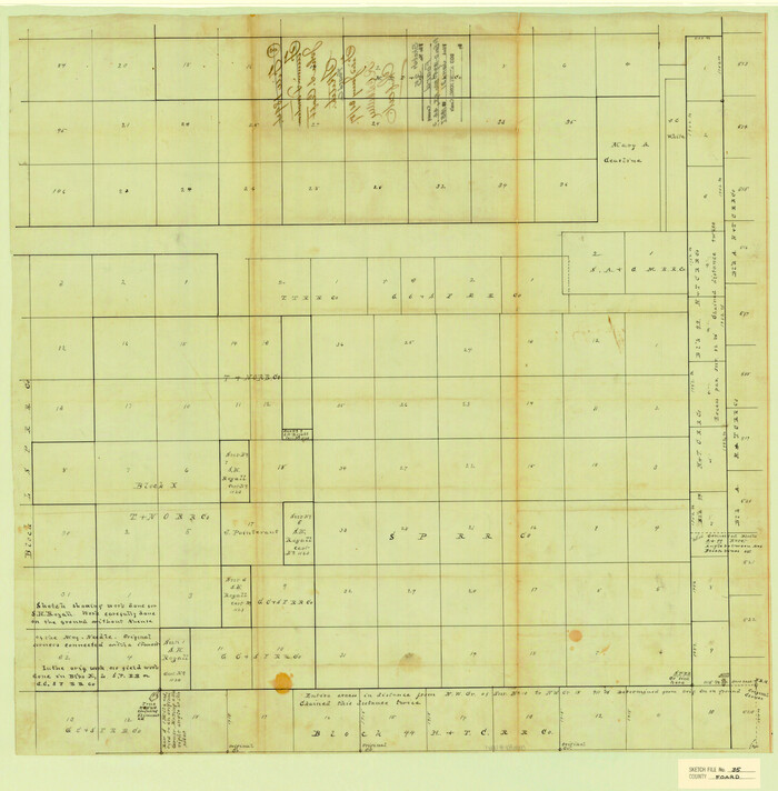 6067, Foard County Sketch File 35, General Map Collection