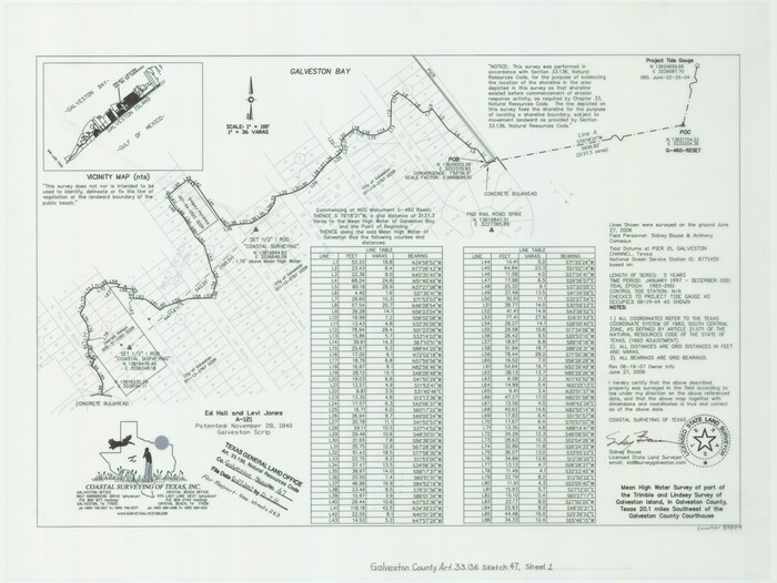 87504, Galveston County NRC Article 33.136 Sketch 47, General Map Collection