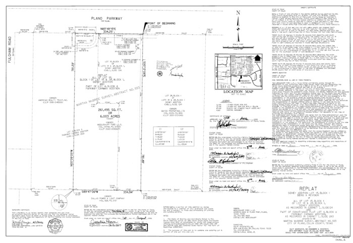 88634, Collin County State Real Property Sketch 1, General Map Collection