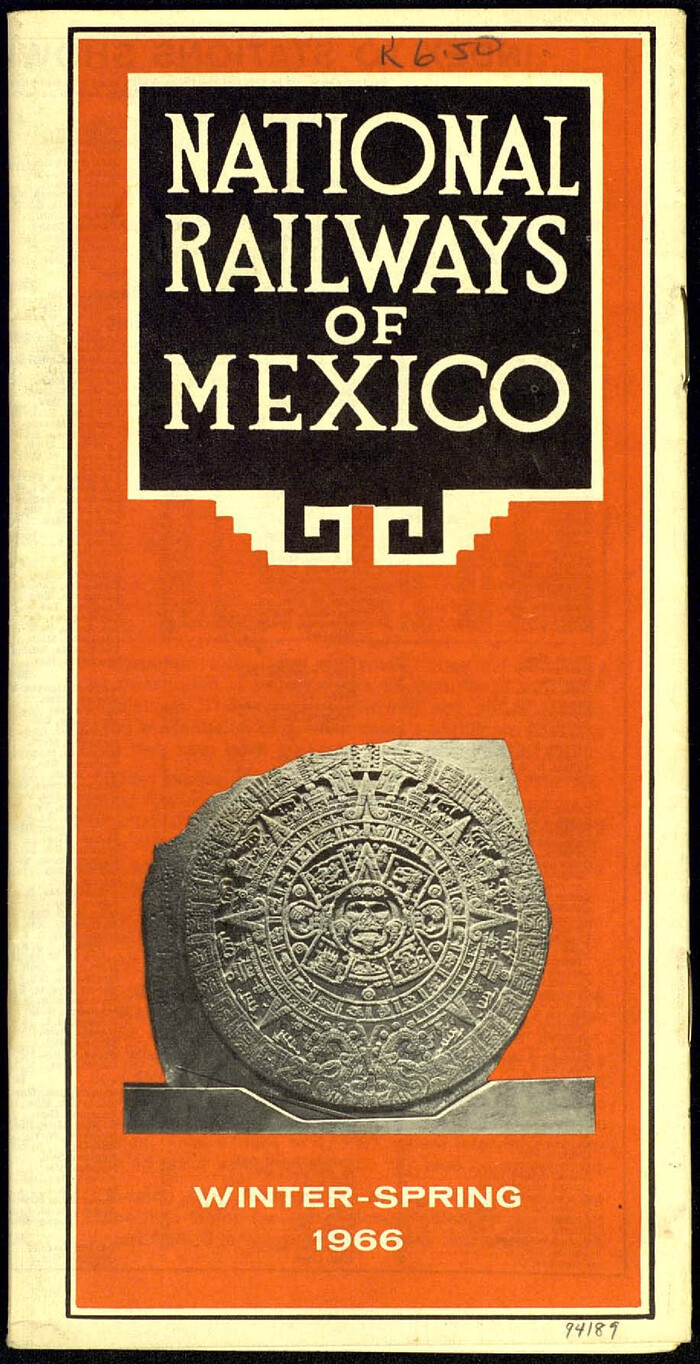 94189, National Railways of Mexico, General Map Collection