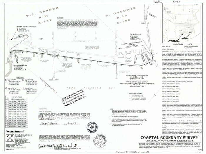 94465, Matagorda County NRC Article 33.136 Sketch 11, General Map Collection
