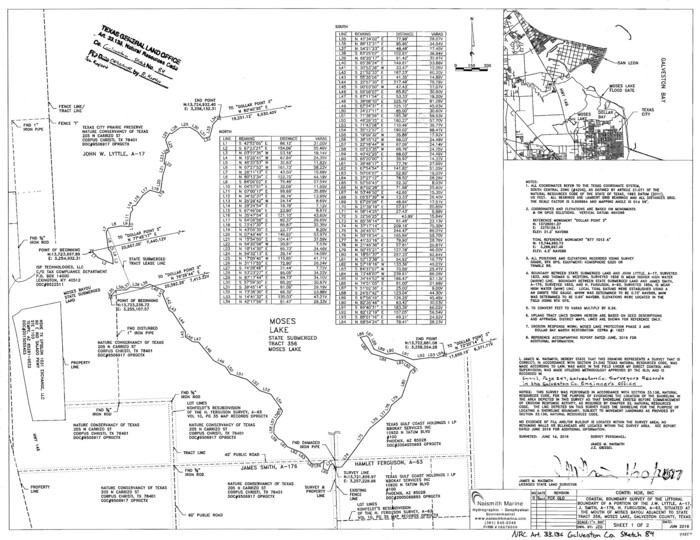 94854, Galveston County NRC Article 33.136 Sketch 84, General Map Collection