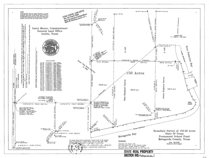95171, Matagorda County State Real Property Sketch 1, General Map Collection
