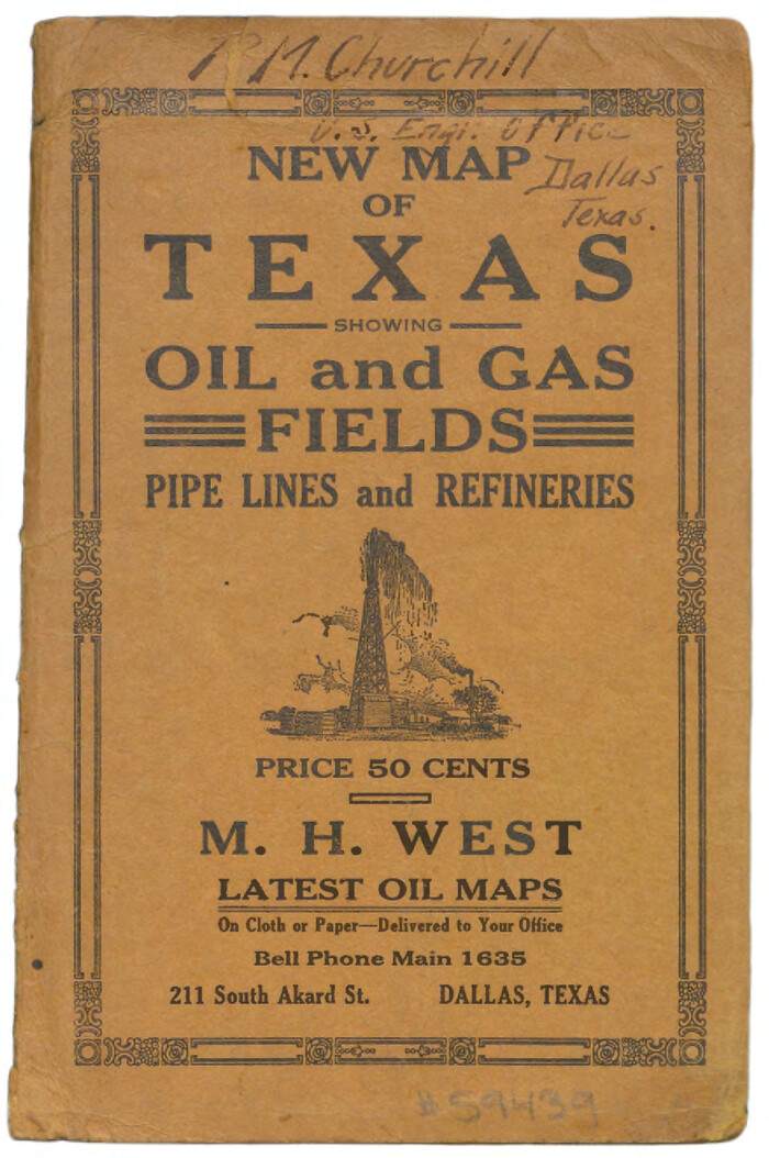 95696, Gallup's Map of Texas, General Map Collection