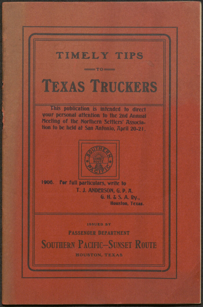 96609, Timely Tips to Texas Truckers, Cobb Digital Map Collection