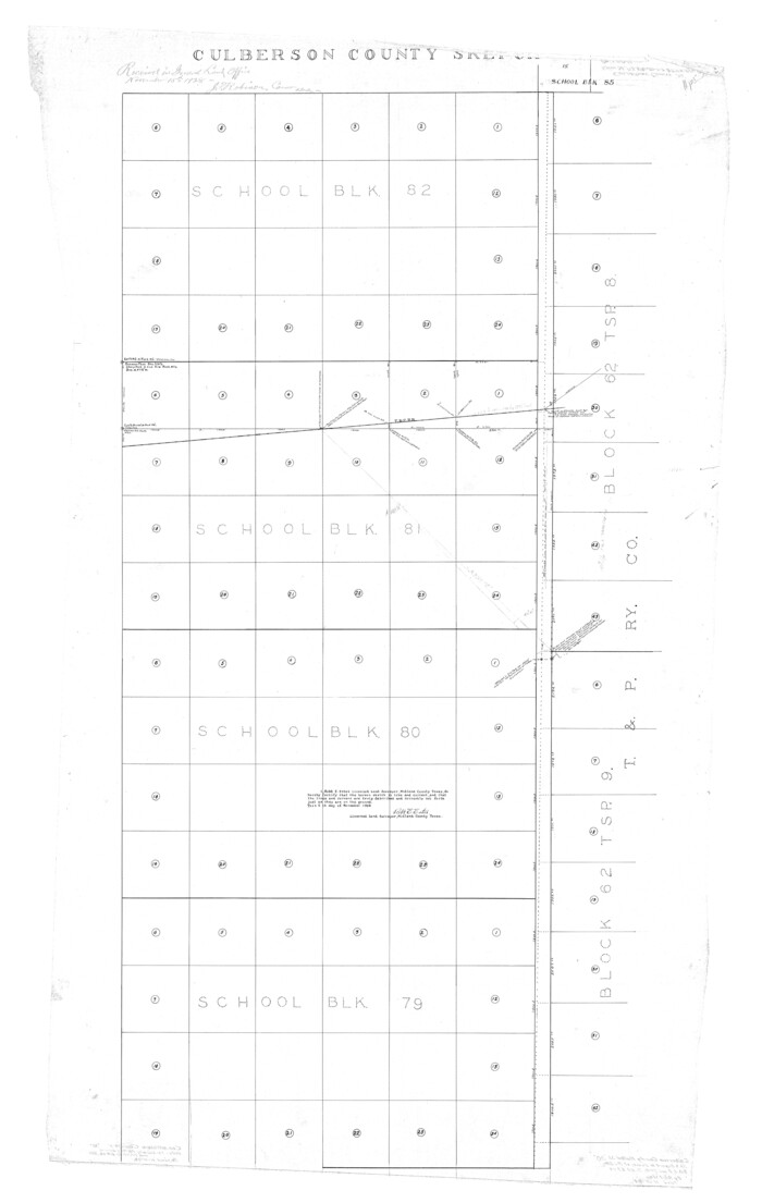 8746, Culberson County Rolled Sketch 30, General Map Collection