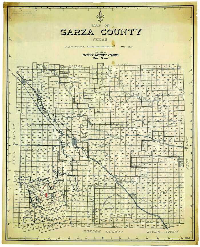 9047, Garza County Rolled Sketch 13, General Map Collection