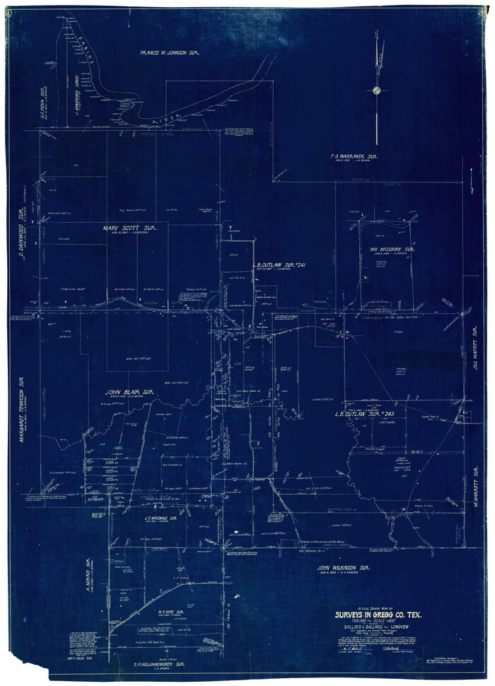 9069, Gregg County Rolled Sketch 19, General Map Collection